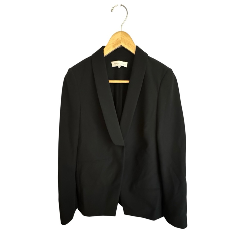 Nellie Partow Black One Button Women's Blazer